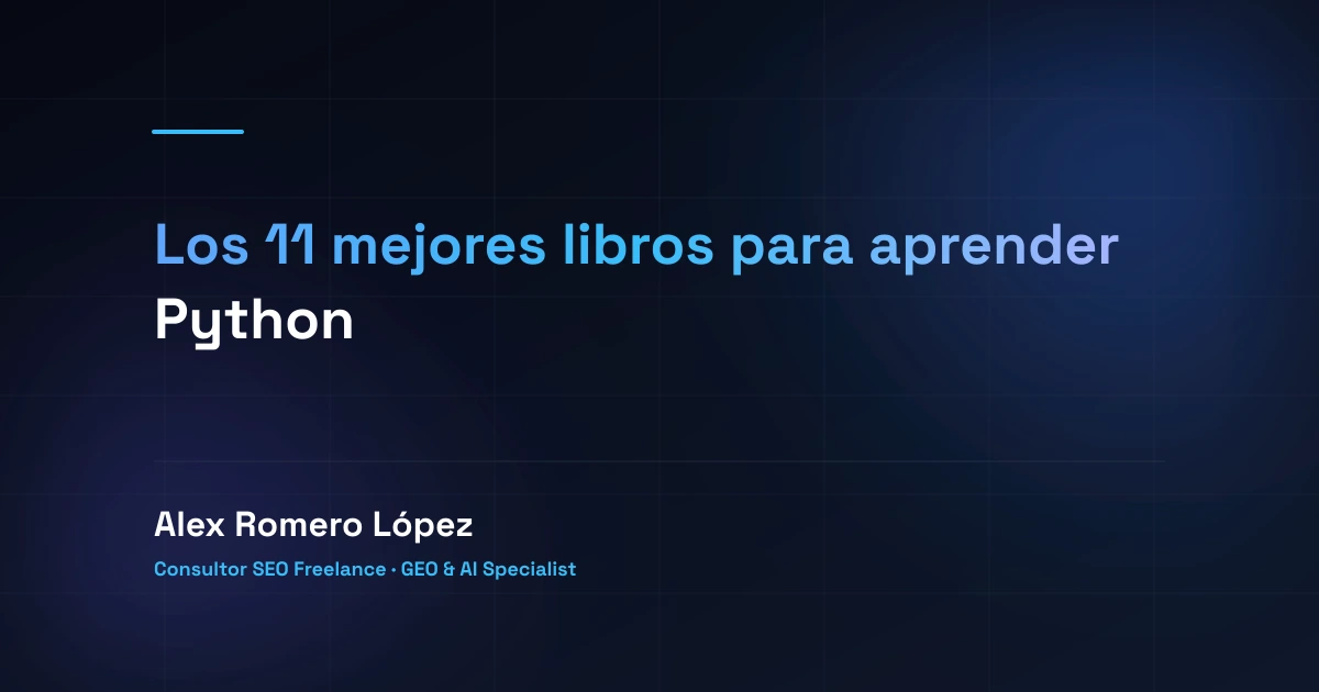 Los 11 mejores libros para aprender Python